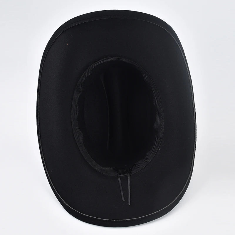 Western Cowboy Hat – Unisex Vintage Wide Brim Felt Hat