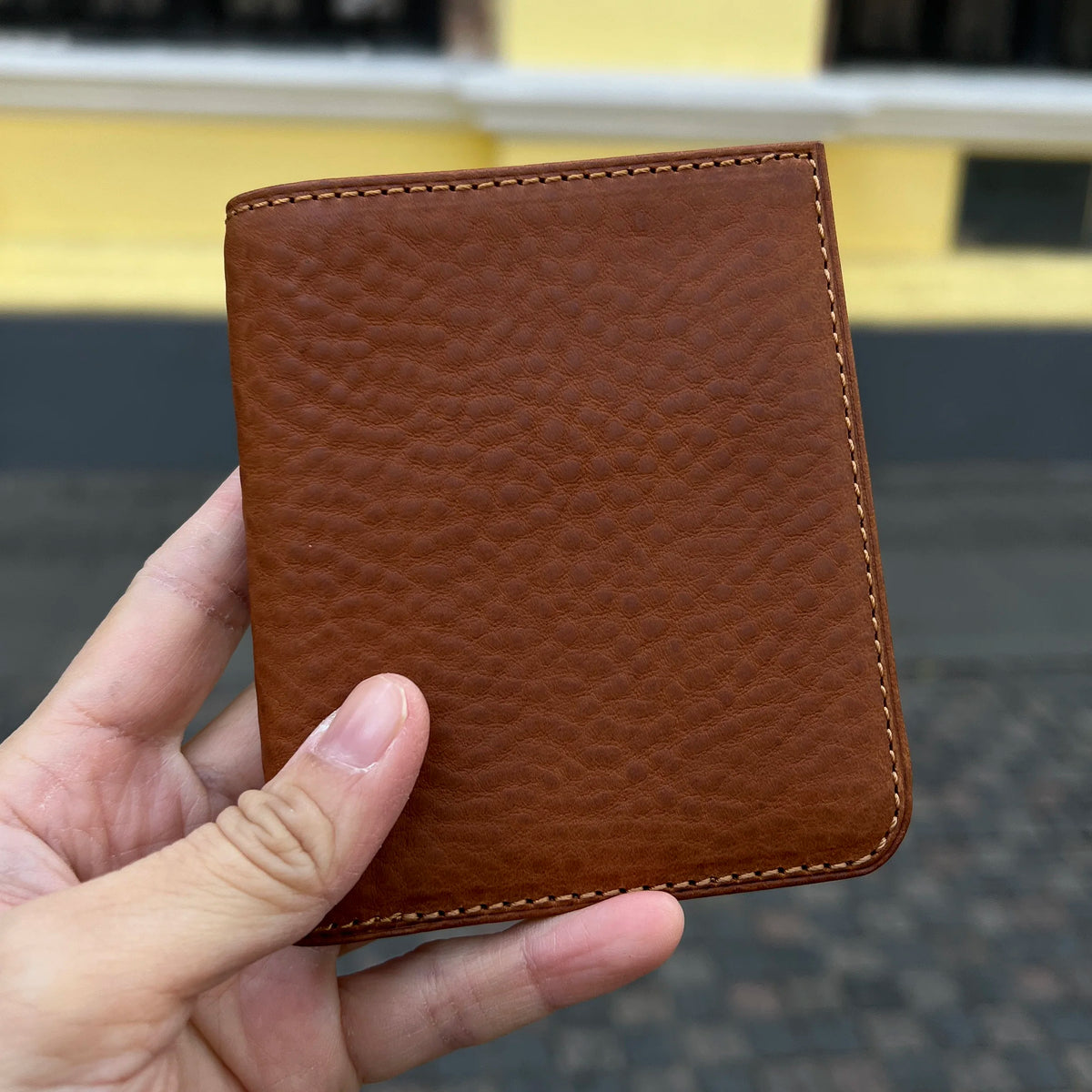 RFID Blocking Men's Leather Wallet with Custom Name – Hiram Beron