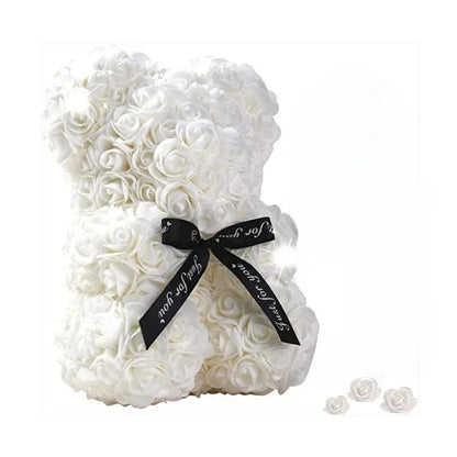 Eternal Rose Teddy Bear Gift Decoration