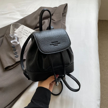 Candy Color Women's Cute Small Pu Leather Backpacks