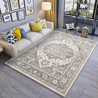 Bohemian Vintage Area Rug – Persian Floral Pattern for Living Room & Bedroom