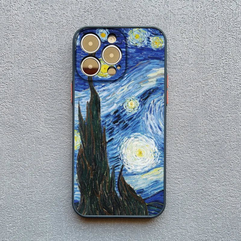 Van Gogh Oil Painting Phone Case for iPhone 17 16 15 14 13 12 11 X Series