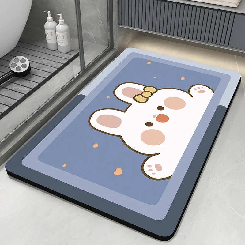 Diatomaceous Earth Bath Mat – Quick-Dry Non-Slip Bathroom Rug