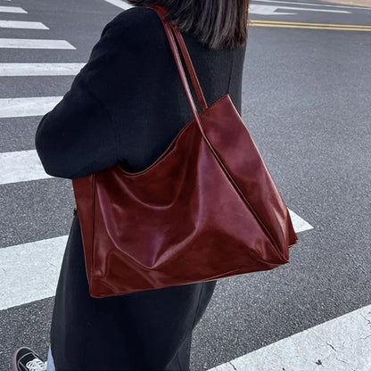 Women Tote Bag Fashion Large Capacity Soft Pu Leather