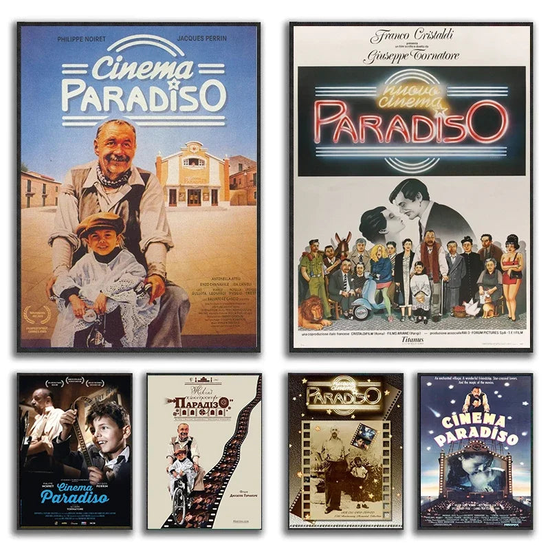 Cinema Paradiso Movie Poster – Vintage Italian Film Wall Art Print