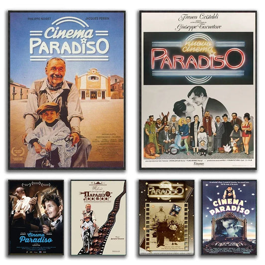 Cinema Paradiso Movie Poster – Vintage Italian Film Wall Art Print