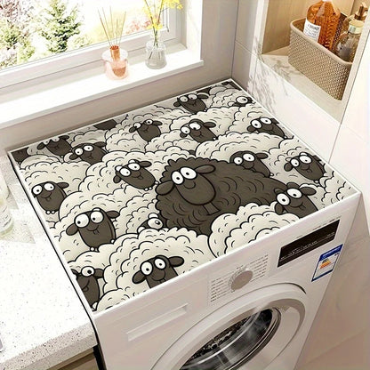 Vikama Sheep Print Washer Dryer Cover Pad Quick Drying Absorptive Top Protection Suitable