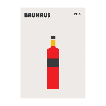 Bauhaus Geometric Abstract Art Poster – Minimalist Wall Print