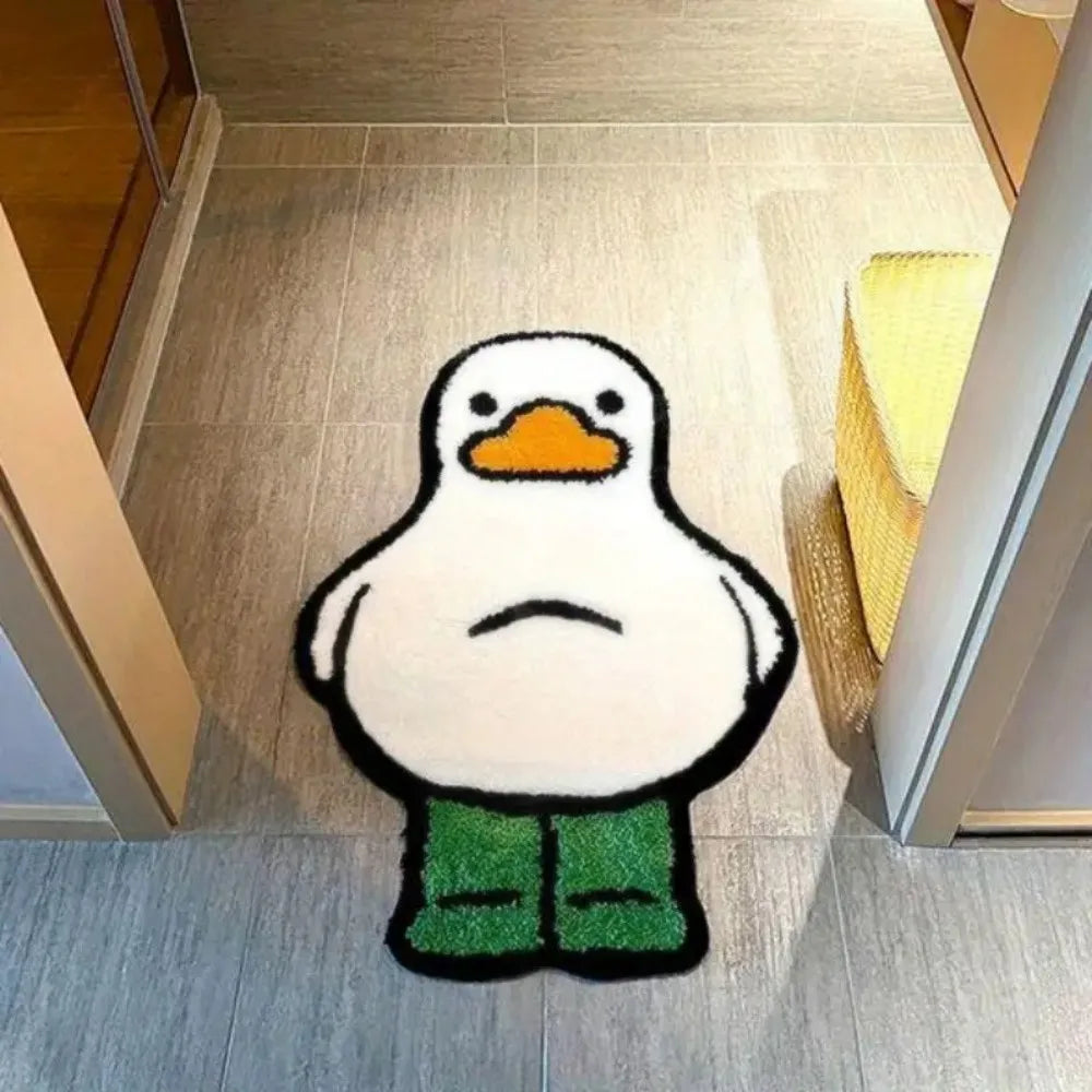 Cartoon Duck Shaped Floor Mat – Water-Absorbing Non-Slip Rug