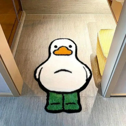 Cartoon Duck Shaped Floor Mat – Water-Absorbing Non-Slip Rug