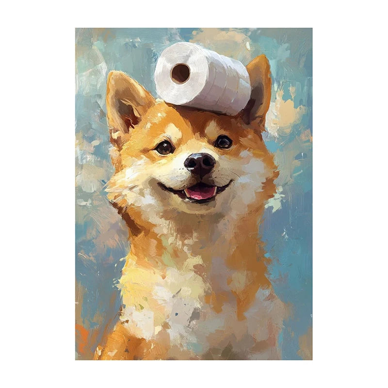 Watercolor Animal Wall Art Poster – Highland Cow, Fox, Cat & More
