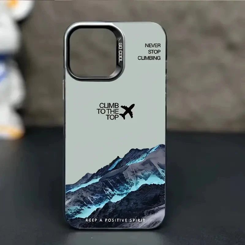 Mountain Peak iPhone Case – Shockproof Adventure Design for iPhone 11–17 Series