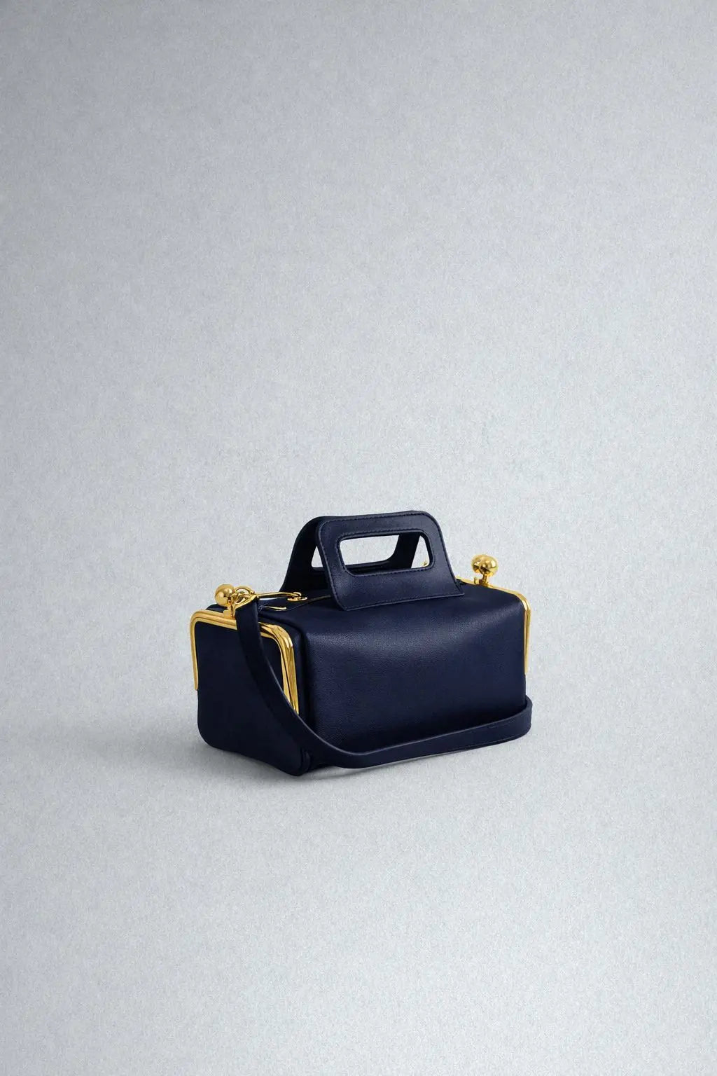 Kiss Lock Frame Handbag for Women – Luxury Mini Top Handle Bag
