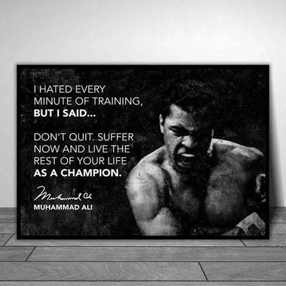 Boxing Legends Wall Art Poster – Muhammad Ali & Mike Tyson