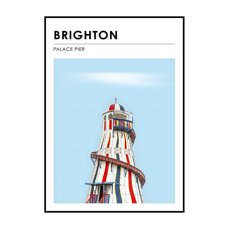 Famous City Architecture Wall Art Poster – Canvas Print for Living Room