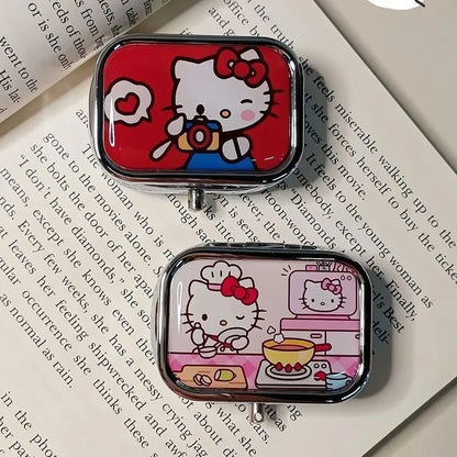Hello Kitty Metal Pill Box Jewelry Case