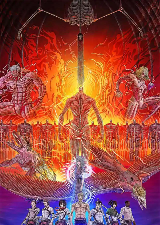 Attack on Titan Final Season Poster – Anime Canvas Wall Art
