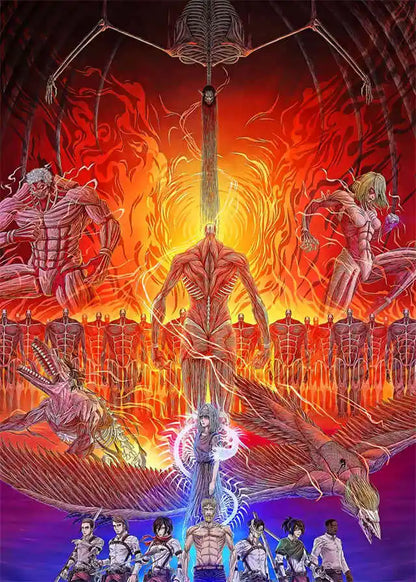 Attack on Titan Final Season Poster – Anime Canvas Wall Art