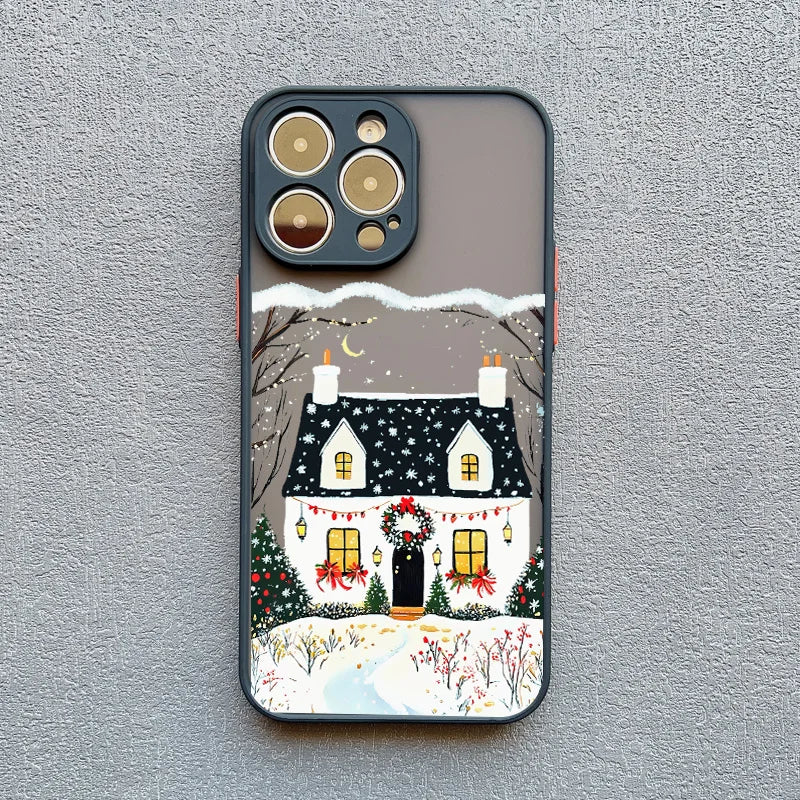 Christmas Snow Village iPhone Case – Winter Holiday Phone Cover