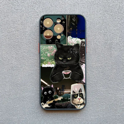 Cat Collage Phone Case for iPhone 17 16 15 14 13 12 11 Pro Max Plus Mini X XS