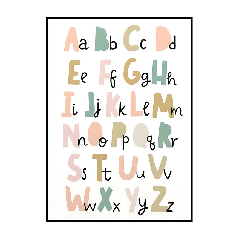 Dinosaur Alphabet Poster – Kids ABC Wall Art Print