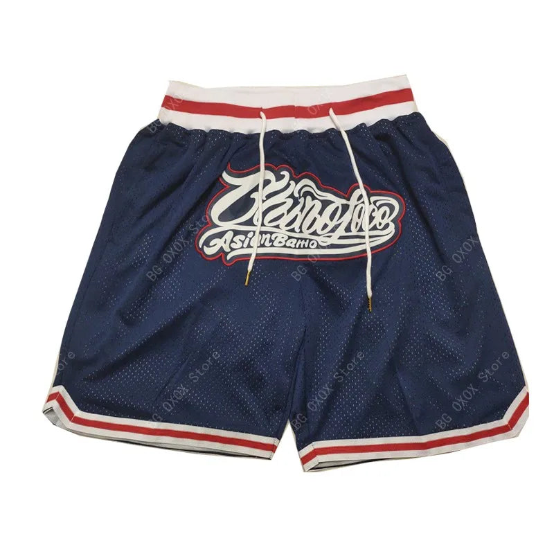 Carolina Basketball Shorts – Stitched Embroidery with Pockets