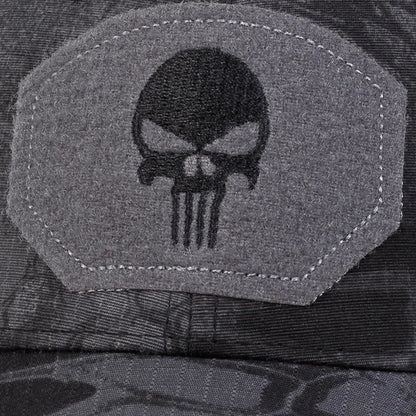 Skull Embroidered Tactical Baseball Cap – Breathable Mesh