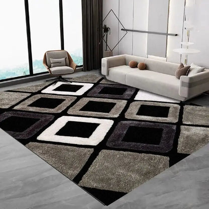 Washable Area Rug – Nordic Geometric Living Room & Bedroom Carpet