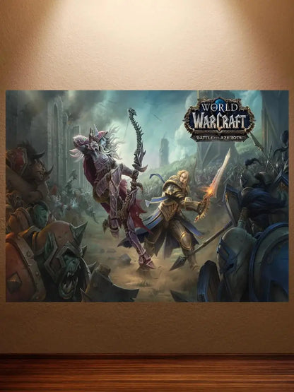World of Warcraft Canvas Poster – Retro Game Wall Art Decor