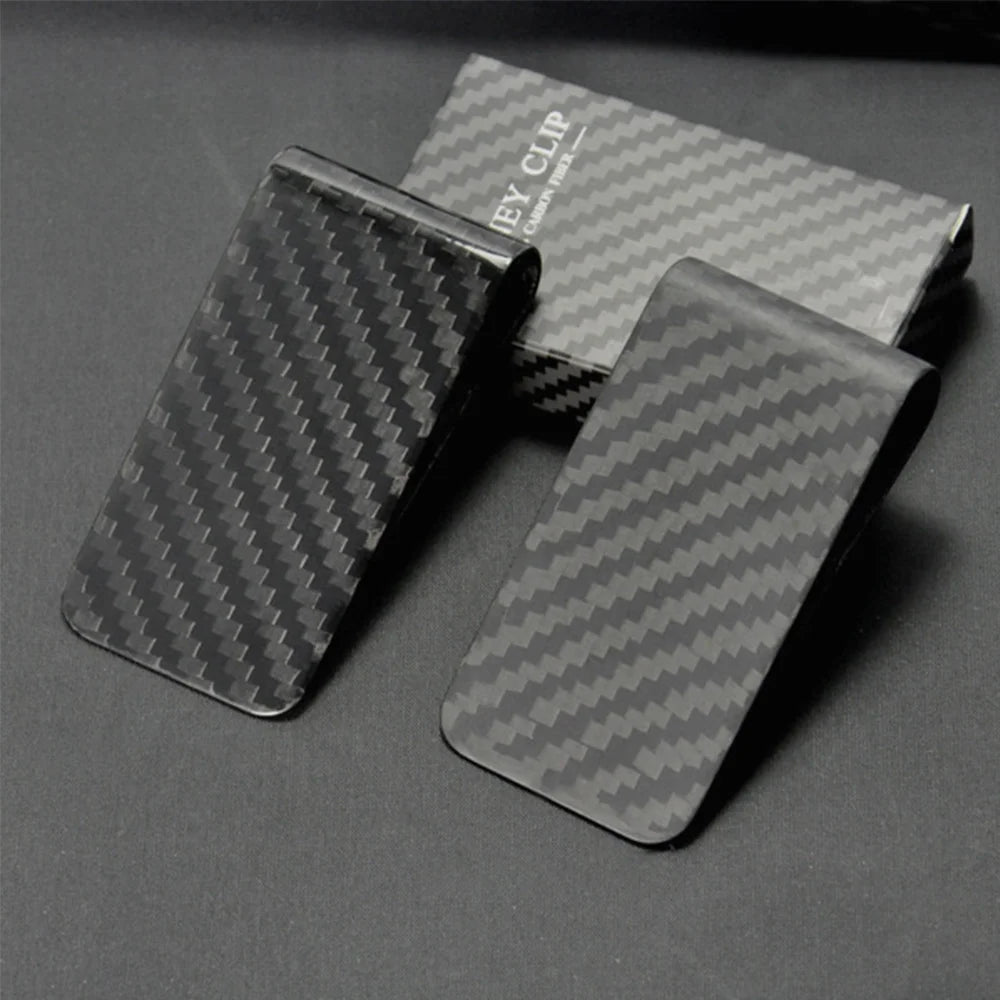 Carbon Fiber Money Clip Wallet – Slim 3K Twill Card Holder for Men