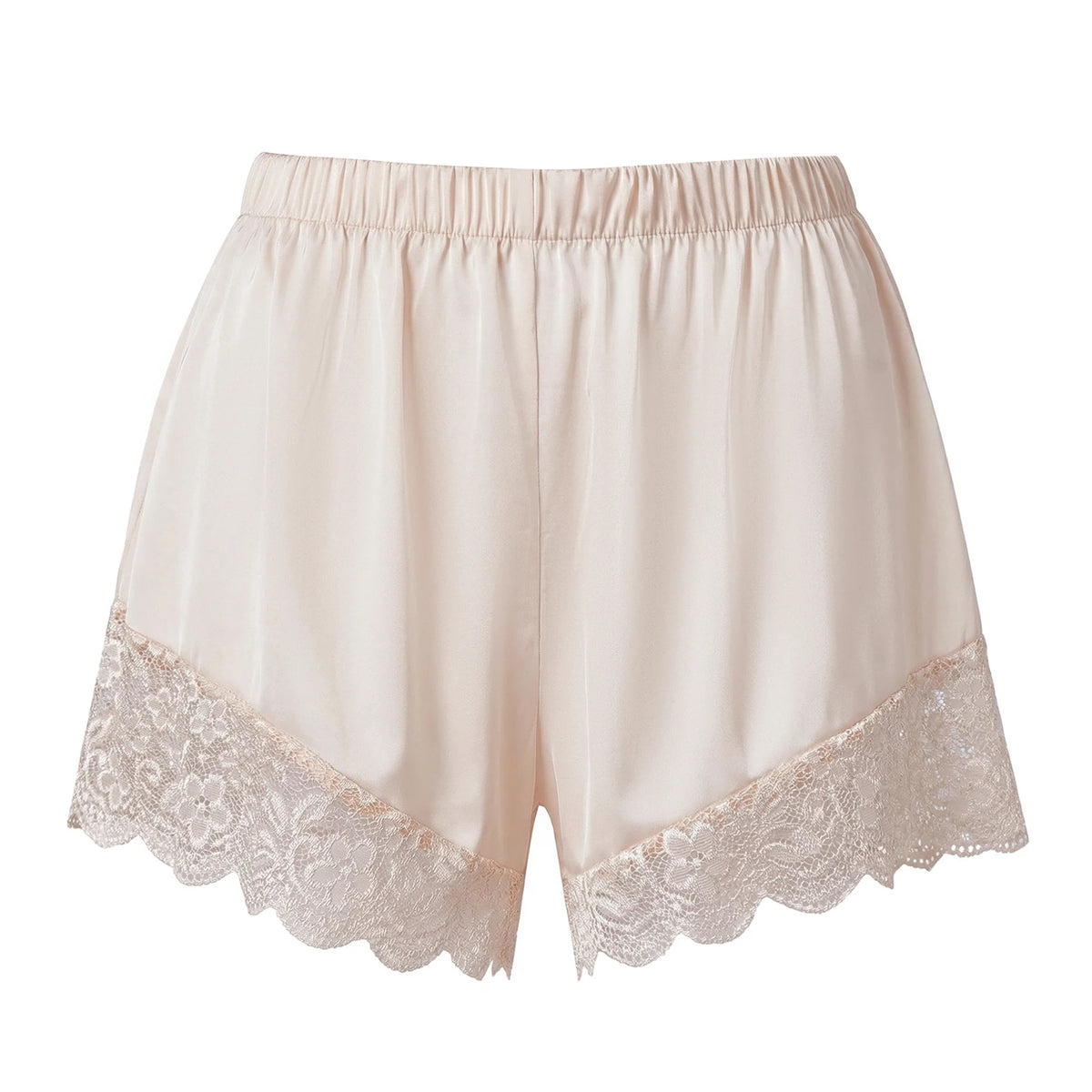 Satin Lace Trim Slip Shorts – Women's Y2K Coquette Style