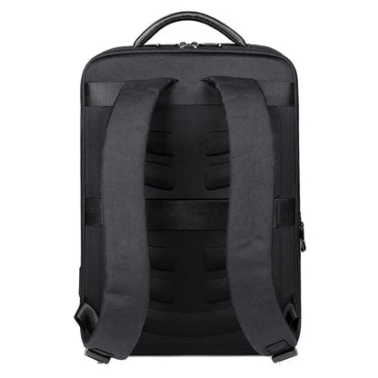 Genuine Leather Men's Laptop Backpack – Slim Oxford Business Bag