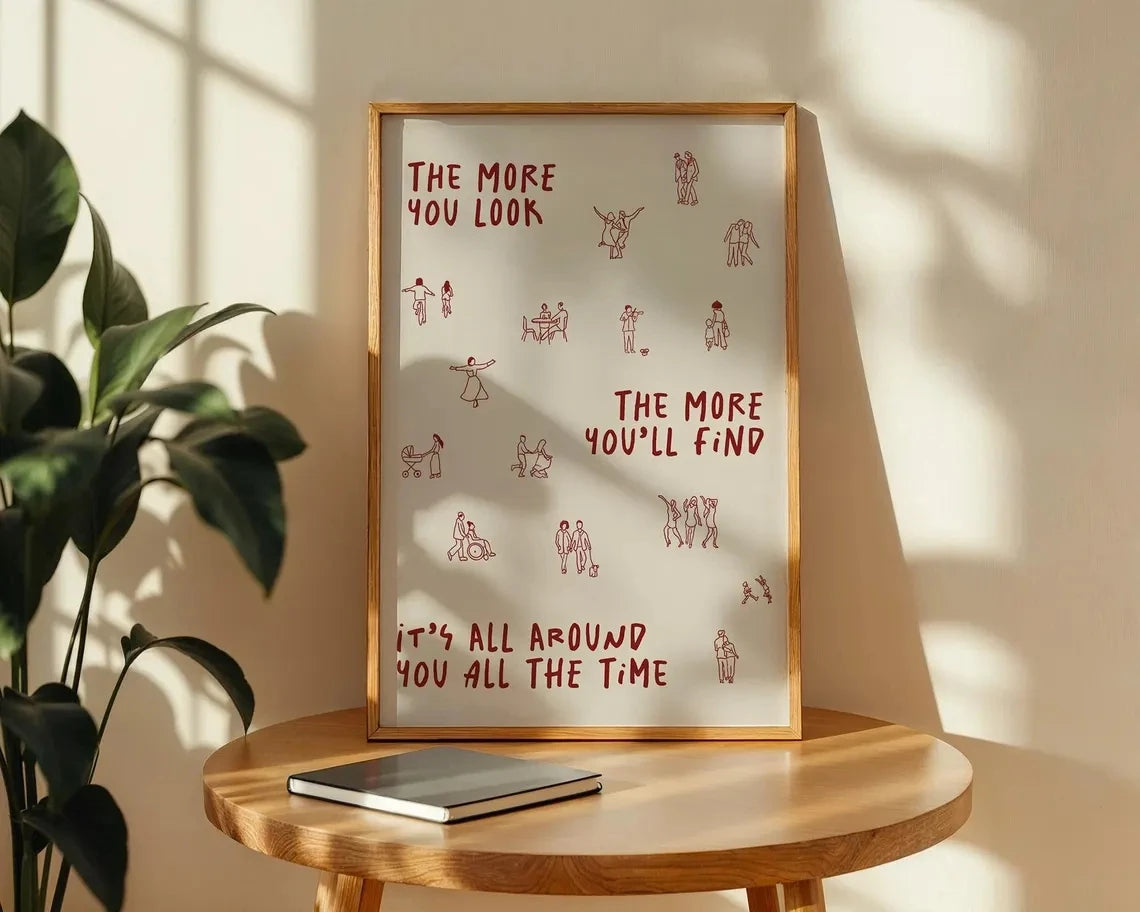 Olivia Dean Lyrics Wall Art Print – The More You Look Poster