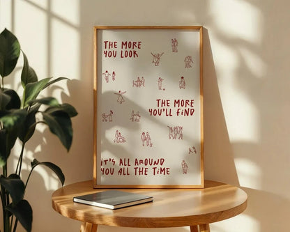 Olivia Dean Lyrics Wall Art Print – The More You Look Poster