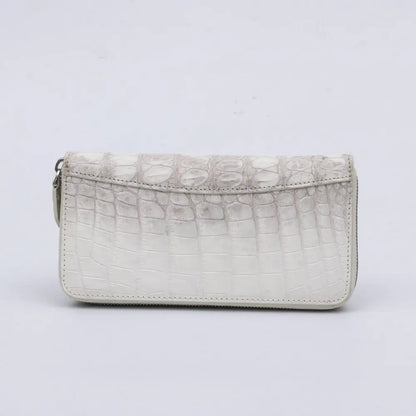 Genuine Crocodile Leather Long Wallet for Women