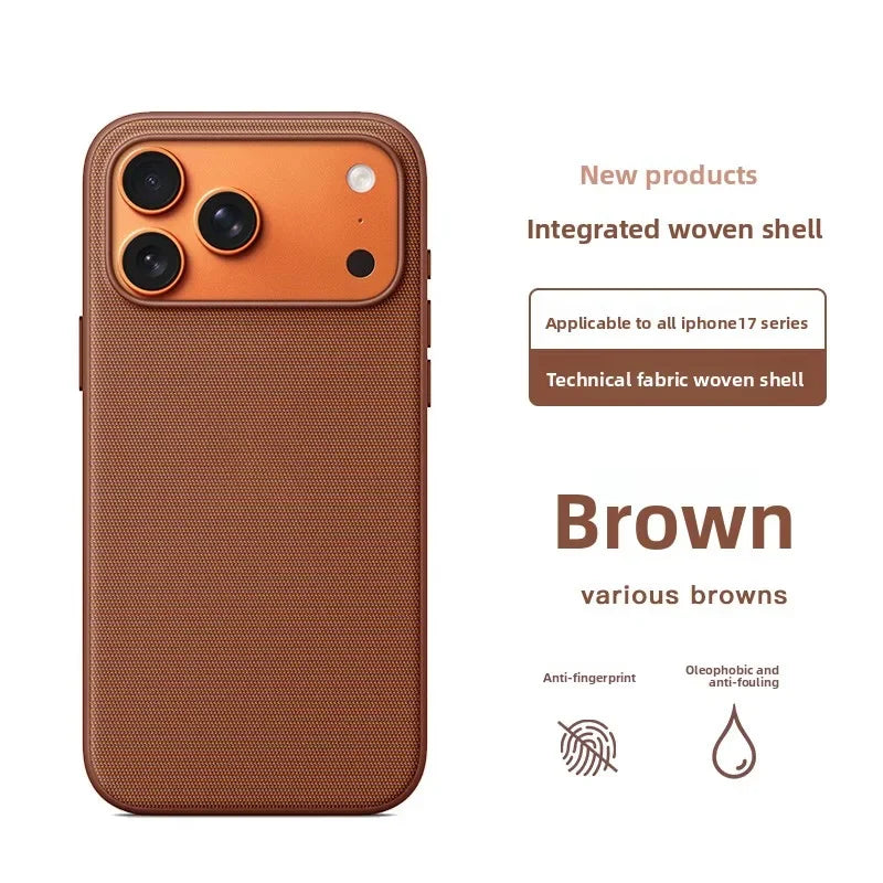 MagSafe Woven Fabric iPhone Case – iPhone 13 to 17 Series, Shockproof