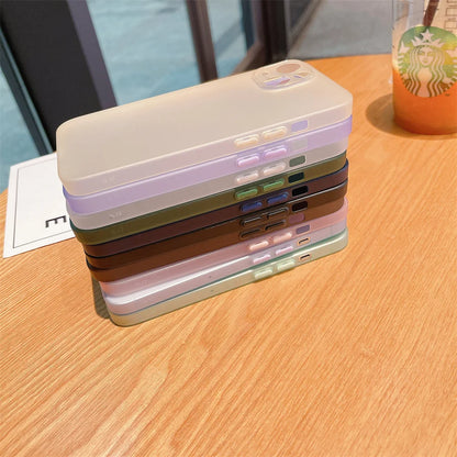 Ultra-Thin Matte TPU Case for iPhone 11–16 Series