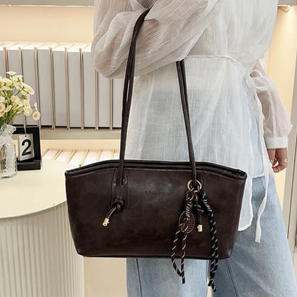PU Leather Shoulder Bag for Women Y2K