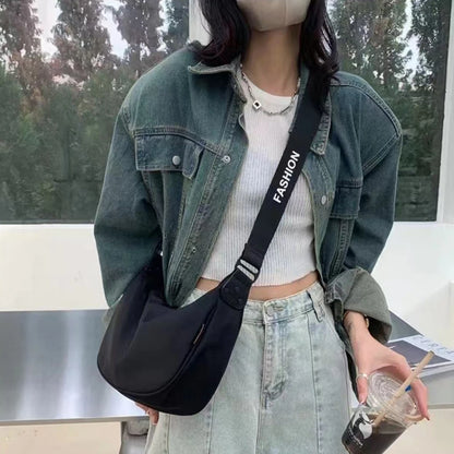 Oxford Cloth Dumpling Crossbody Shoulder Bag