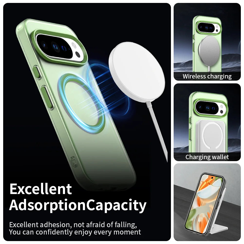 Candy Clear MagSafe Google Pixel Case – Shockproof Slim Bumper