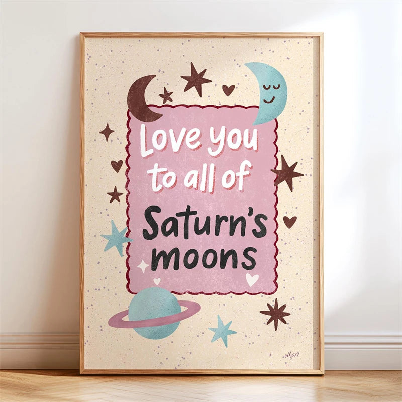 Boho Kids Wall Art Poster – Unicorn Motivational Print for Nursery & Girls Room