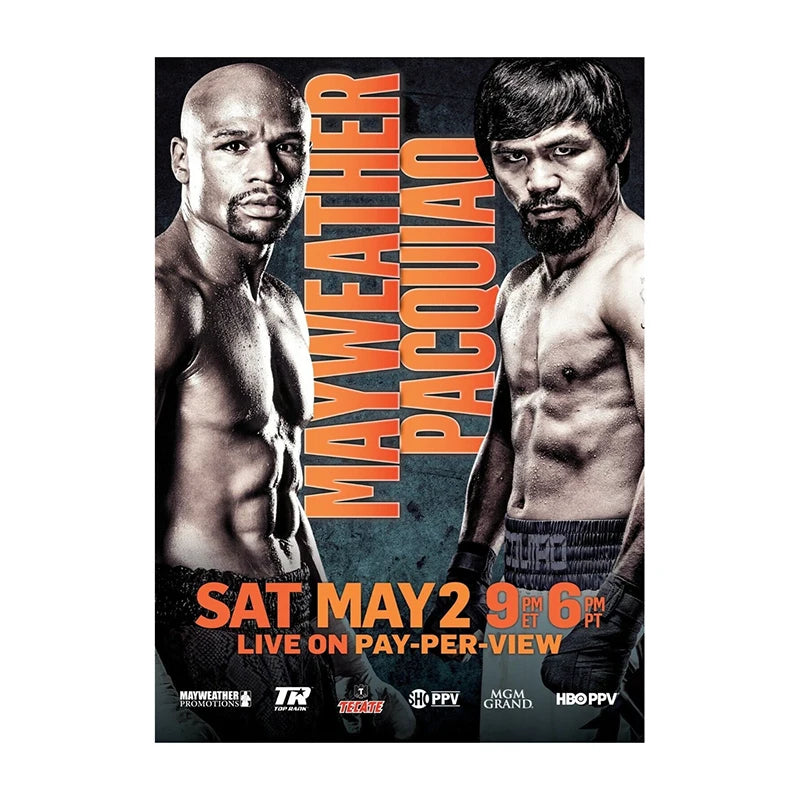 UFC MMA Fight Poster Print – Boxing & MMA Canvas Wall Art for Gym