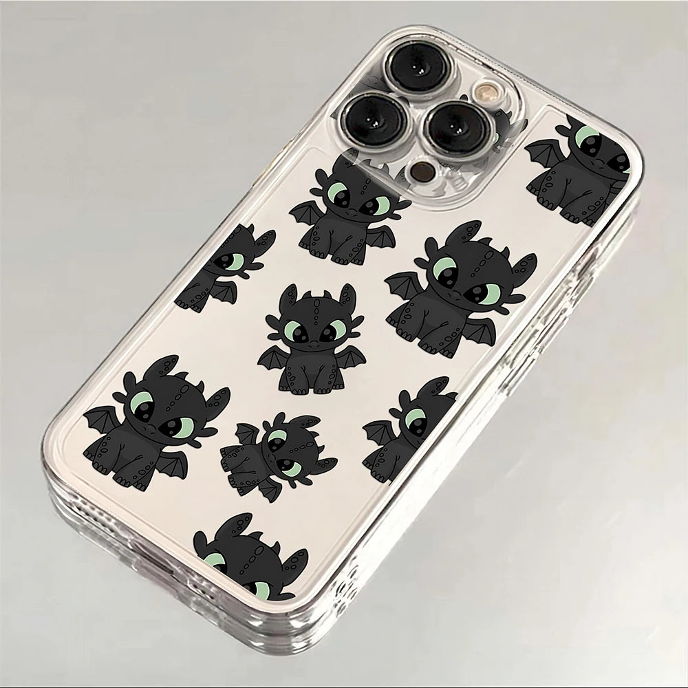 Toothless Night Fury Dragon Clear iPhone Case