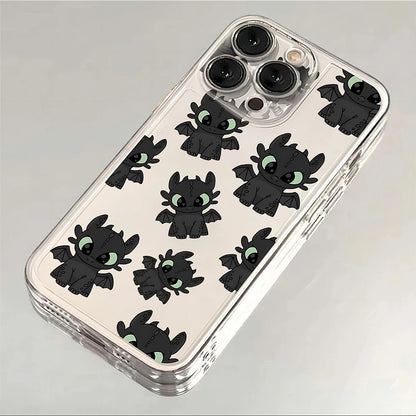Toothless Night Fury Dragon Clear iPhone Case