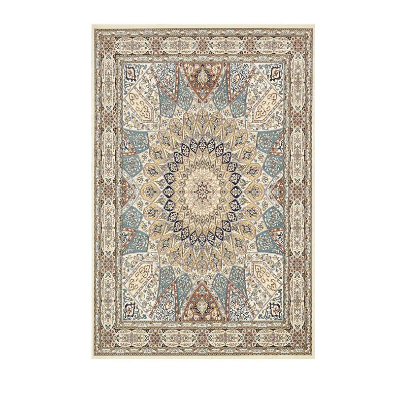 Persian Retro Area Rug – Washable Foldable Cashmere-Feel Carpet