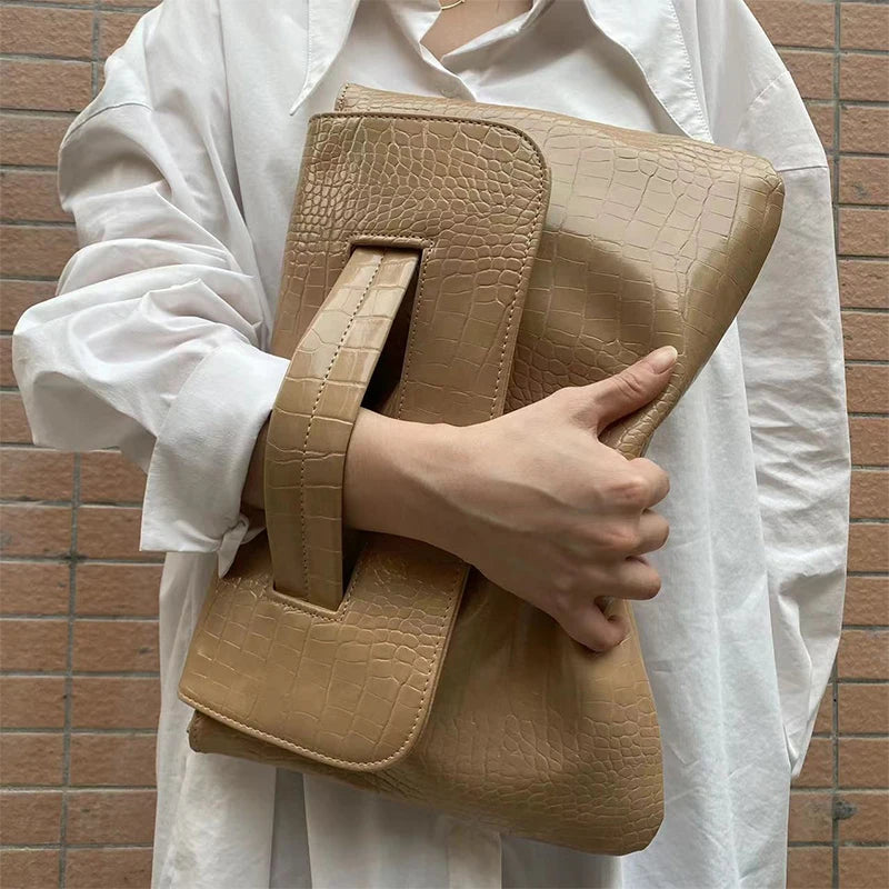 Fashion New Storage Bag Document Bagluxury Crocodile Pattern