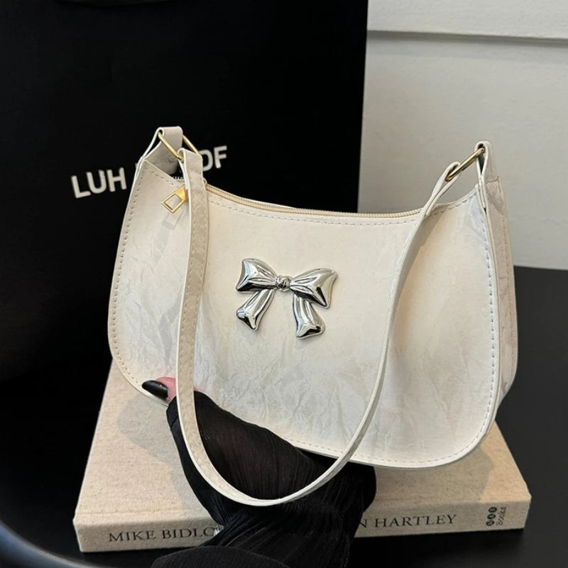 Sweet Fresh Small Bow Handbag