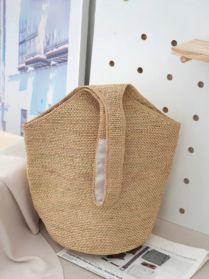 Big Capacity Raffia Straw Seaside Holiday Travel Beach Bags