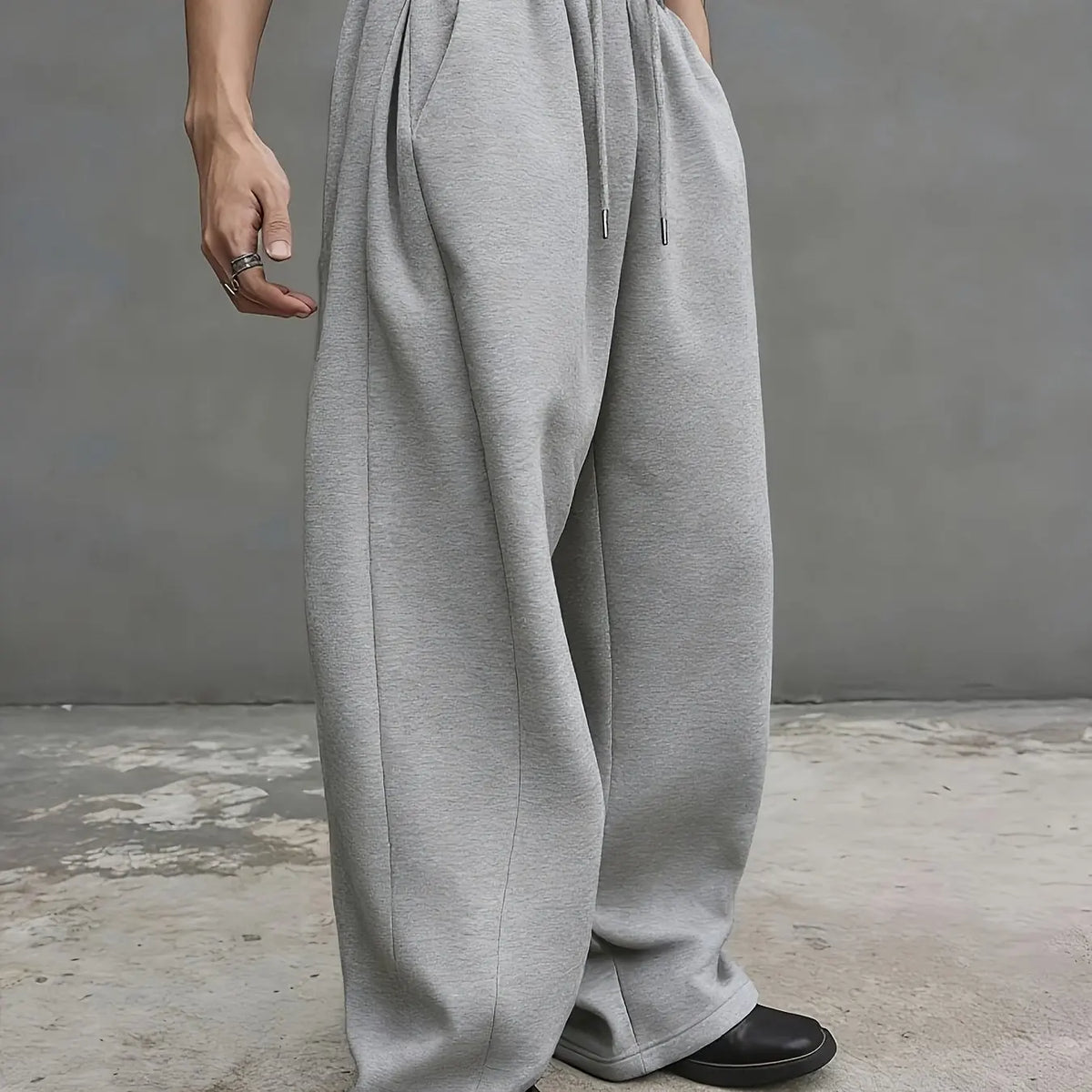 Men's Wide-Leg Sweatpants – Oversized Loose Fit Trousers