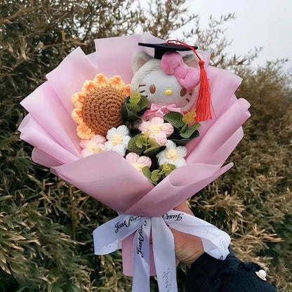 Hello Kitty Plush Bouquet Rose Flower Gift